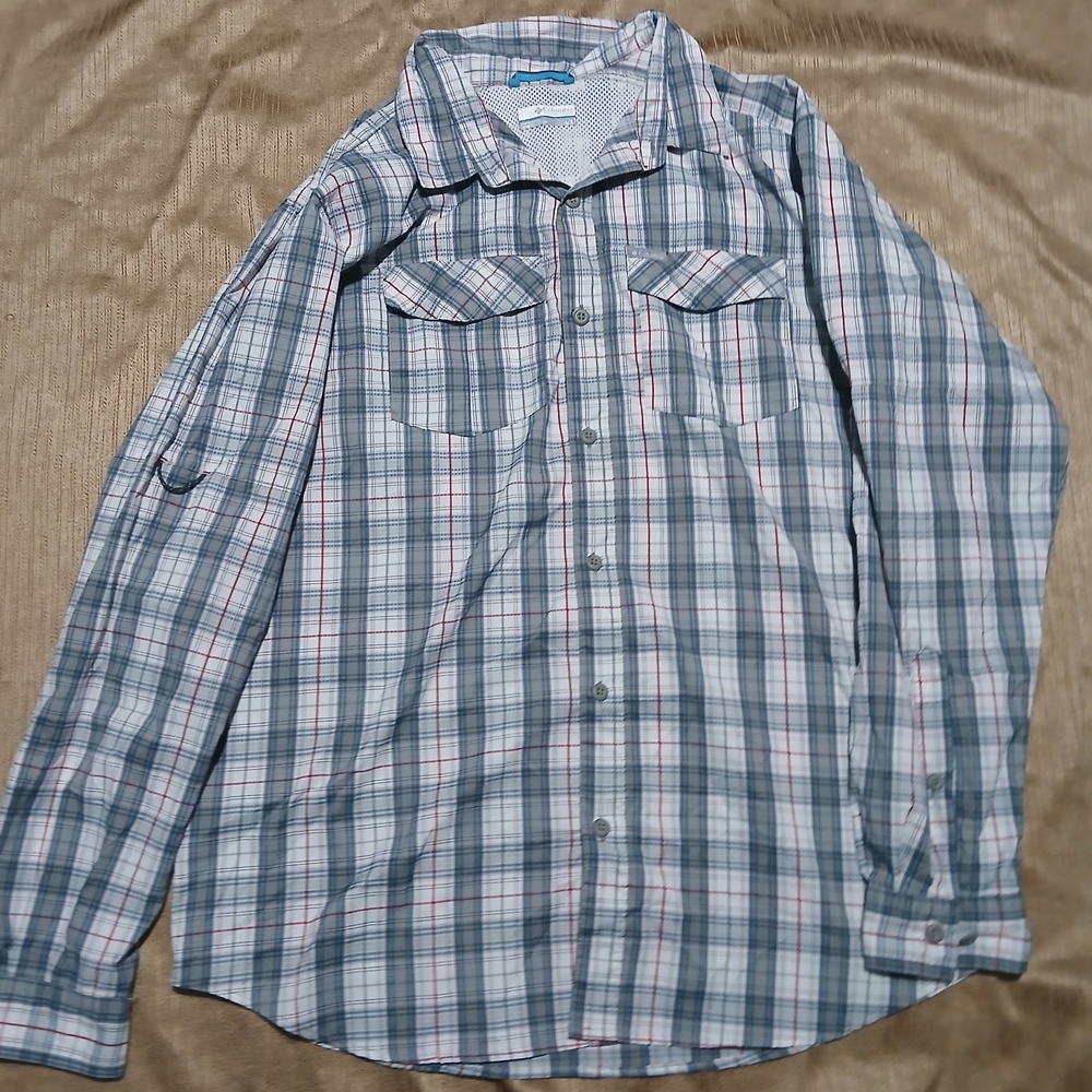 Men's Plaid Button-Up Shirt